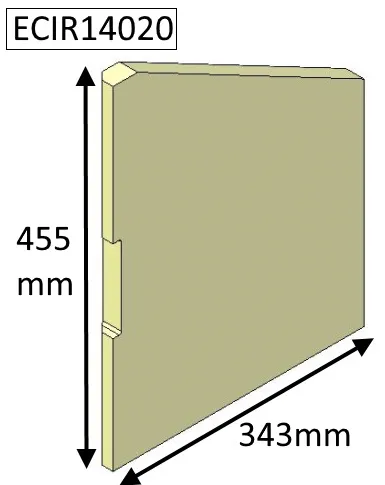 Parkray Aspect 14 (Non Eco) Left Hand Side Fire Brick - ECIR14020