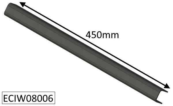 Parkray Aspect 8 Boiler Edge Support Baffle Plate - ECIW08006