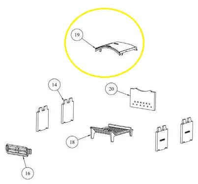 Waterford Stanley Fionn Room Heater Top Baffle Plate [Q00034BXX] 