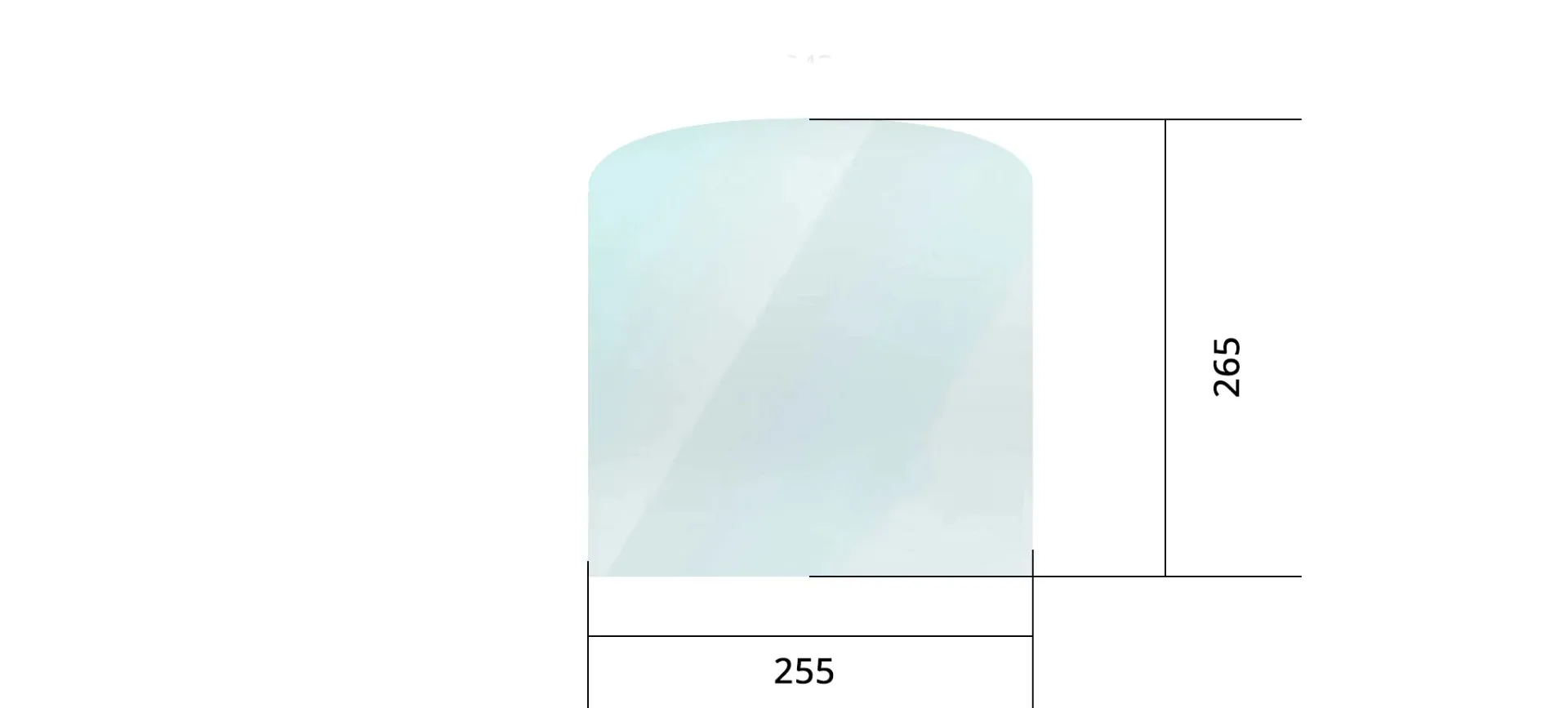 Glass Erne (Old) 265 H X 255 Wide