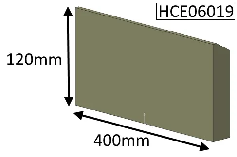 Cleanburn Lovenholm Rear (MKII) Fire Brick - HCE06019