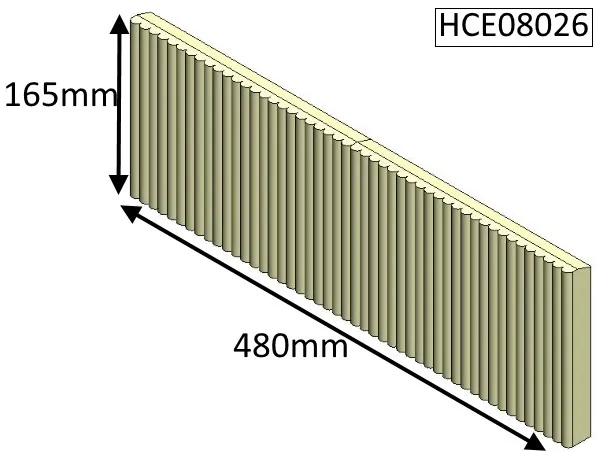 Cleanburn Skagen Rear Fire Brick - HCE08026
