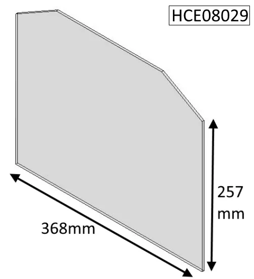 Cleanburn Nordstrand Replacement Glass (Single Door) - HCE08029