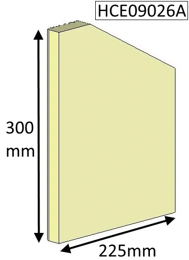 Cleanburn Sonderskoven Right Hand Side Fire Brick - HCE09026A