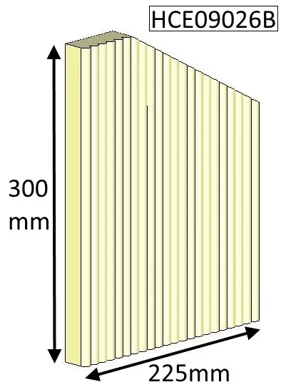 Cleanburn Sonderskoven Left Hand Side Fire Brick - HCE09026B