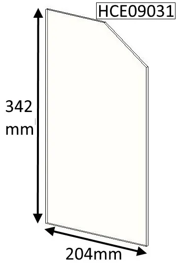 Cleanburn Sonderskoven 8 Inset (Double Door) Replacement Glass - HCE09031
