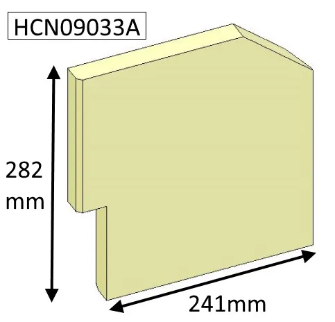 Cleanburn Sonderskoven 8 Inset Left hand Side Fire Brick - HCN09033A