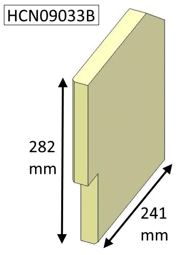 Cleanburn Sonderskoven 8 Inset Right hand Side Fire Brick - HCN09033B