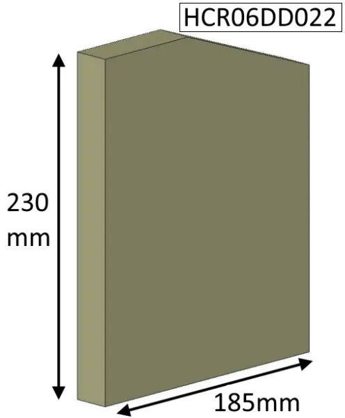 Parkray Consort 4 Double Sided Double Depth (CE and CEvII Side fire Brick - HCR06DD022