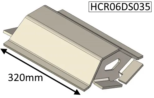 Parkray Consort 4 Double Sided Single Depth (CEvII) Baffle Plate - HCR06DS035