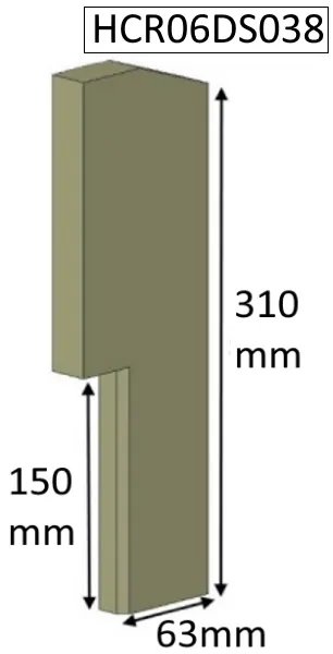 Parkray Consort 4 Double Sided Single Depth (CEvII) Side Fire Brick - HCR06DS038