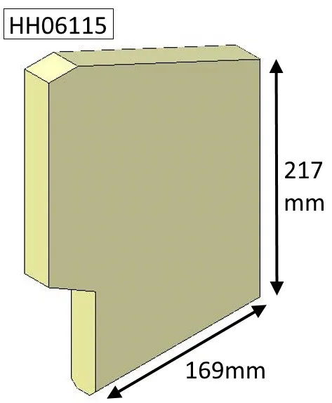 Parkray Consort 7 (CEvII) Side Fire Brick - HH06115