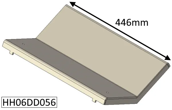 Parkray Consort 7 Double Sided Double Depth (CEvII) Baffle Plate - HH06DD056
