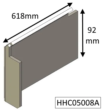 Eco Ideal Eco 1 Left Hand Side Plate - HHC05008A