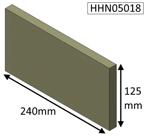 Parkray Consort 5 Inset Rear Fire Brick - HHN05018