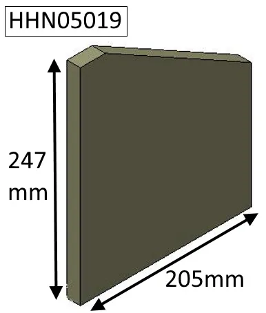 Parkray Consort 5 Inset Side Fire Brick - HHN05019