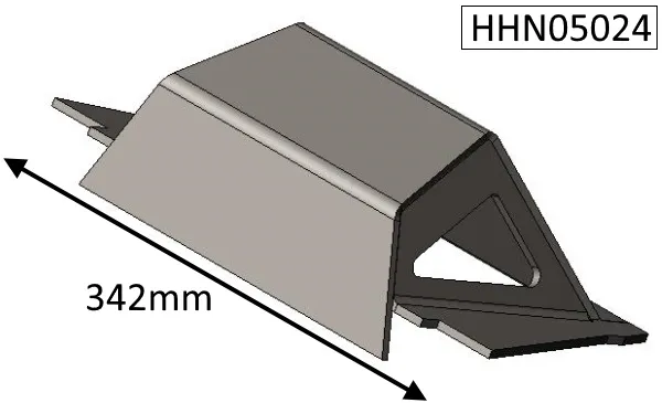 Parkray Consort 5 Inset (CEvII) Baffle Plate - HHN05024