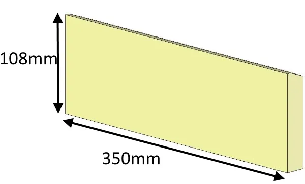 Parkray Consort 7 Inset Rear Fire Brick - HHN07010