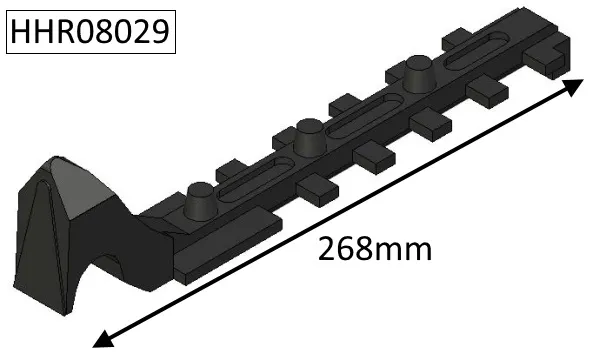 Hunter Herald 5 & 7 Inset Riddling Lower Grate Bar - HHR08029