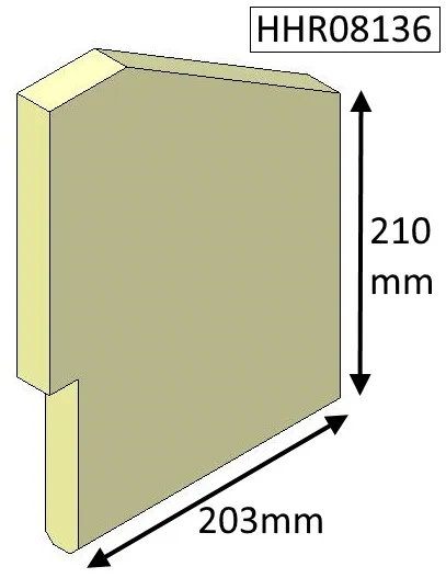 Parkray Consort 9 (CE and CEvII) Side Fire Brick - HHR08136