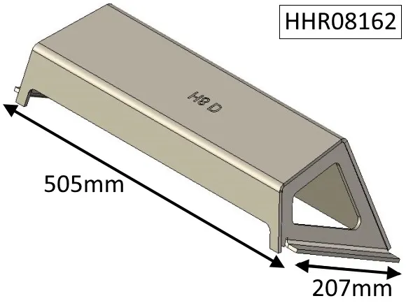Parkray Consort 9 (CEvII) Baffle Plate - HHR08162
