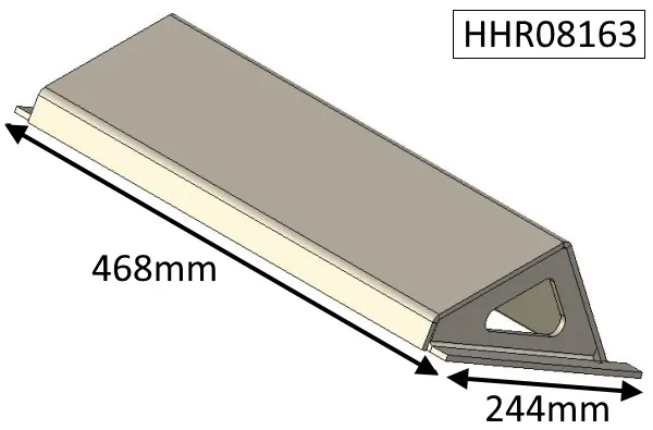 Parkray Consort 9 Boiler (CEvII) Baffle Plate - HHR08163