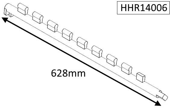 Parkray Consort 15 Double Sided Double Depth Cam Bar - HHR14006