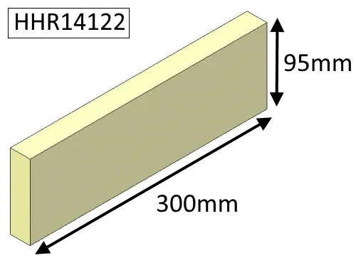 Parkray Consort 15 Boiler Wood(CEvII) Side Fire Brick - HHR14122