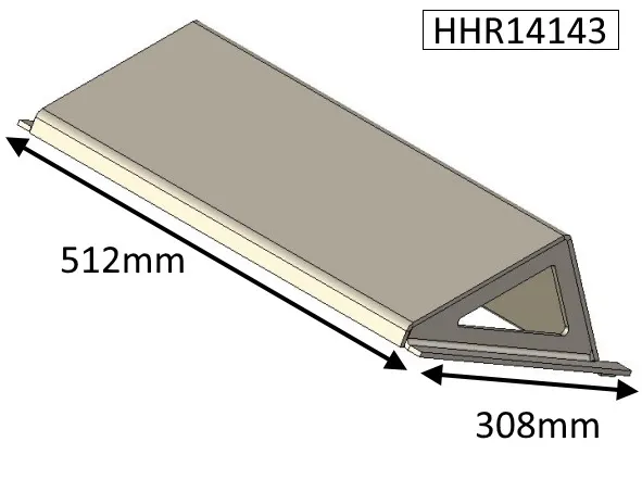 Parkray Consort 15 Boiler (CEvII) Baffle Plate  - HHR14143