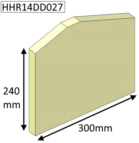 Parkray Consort 15 Double Sided Double Depth (CE and CEvII) Side Fire Brick - HHR14DD027