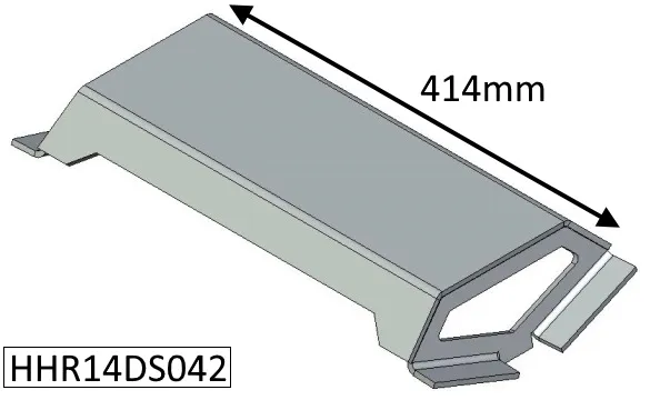 Parkray Consort 15 Double Sided Single Depth (CEvII) Baffle Plate - HHR14DS042