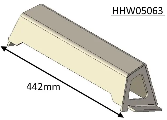 Parkray Consort 5 Slimline (CEvII) Baffle Plate - HHW05063