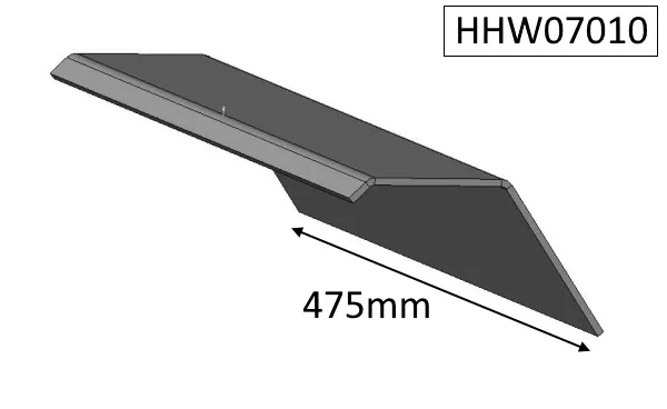 Parkray Consort 9 Slimline Herald 7 (Static Grate) Baffle Plate - HHW07010