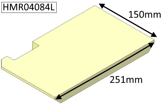 Di Lusso R4 Models Base Left Hand Fire Brick - HMR04084L