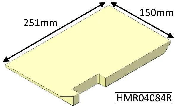 Di Lusso R4 Models Base Right Hand Fire Brick - HMR04084R