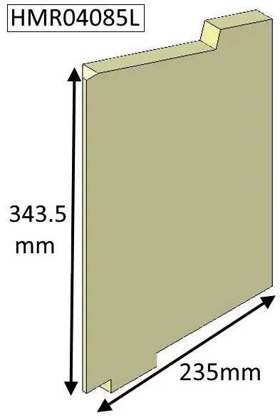 Di Lusso R4 Models Side Left Hand Fire Brick - HMR04085L