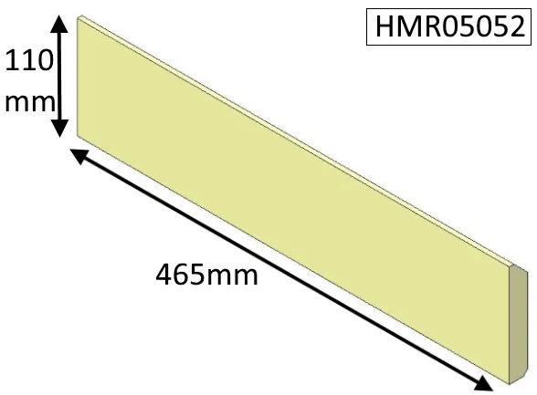 Di Lusso R5 Models Rear Centre(Non Eco) Fire Brick - HMR05052