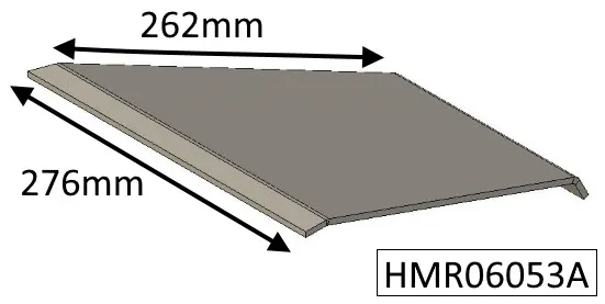 Di Lusso R6 Inset Left Hand Baffle Plate - HMR06053A