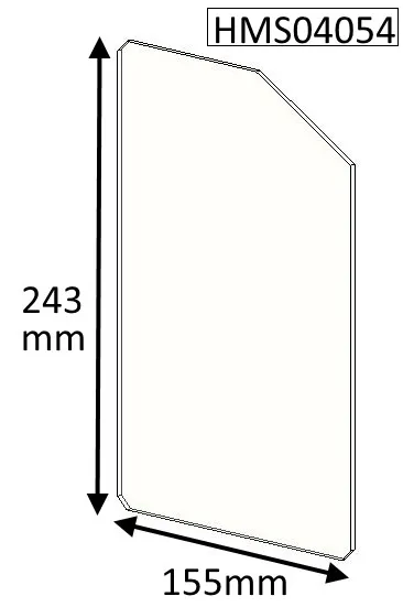 Cleanburn Lovenholm (Double Door) Replacement Glass - HMS04054