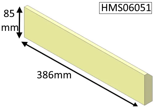 Di Lusso R6 Slimline Inset Rear Lower (Non Eco) - HMS06051 - HMS06051