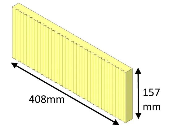 Cleanburn CB7 Rear Fire Brick - HMSS07023