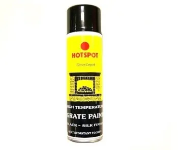 Hotspot Heat Resistant Stove + Grate Paint Silk Black Finish 450ml
