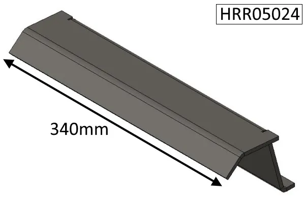 Parkray Derwent (CEvII) Baffle Plate - HRR05024
