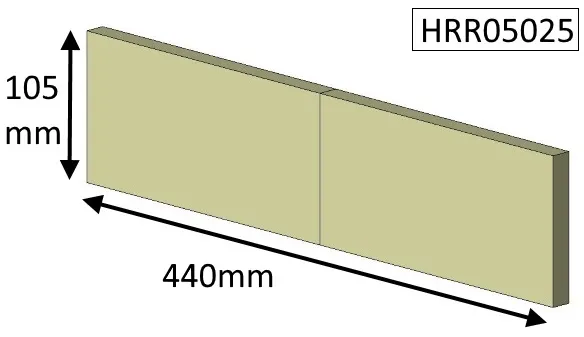 Parkray Derwent Rear Fire Brick - HRR05025
