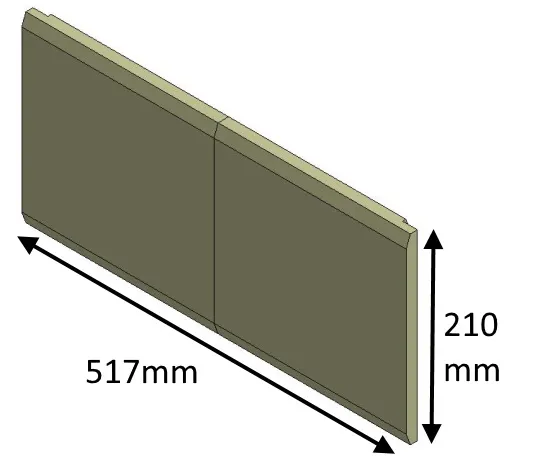 Jetmaster 60i and 60i Low Inset Rear (Pre 2017) Fire Brick - K107183