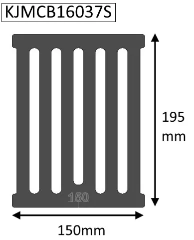 Jetmaster 16" Open Multifuel Basket Grate Bar 150mm - KJMCB16037S