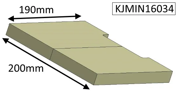 Jetmaster 16i Inset Lower Baffle Brick  - KJMIN16034