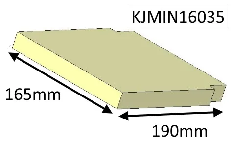 Jetmaster 16i Inset Upper Baffle Brick - KJMIN16035