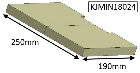 Jetmaster 18i Inset Lower Baffle Brick  - KJMIN18024