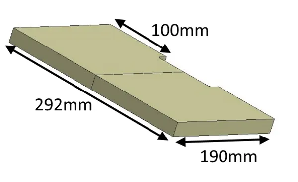 Jetmaster 50i Inset Lower Baffle Brick  - KJMIN50027